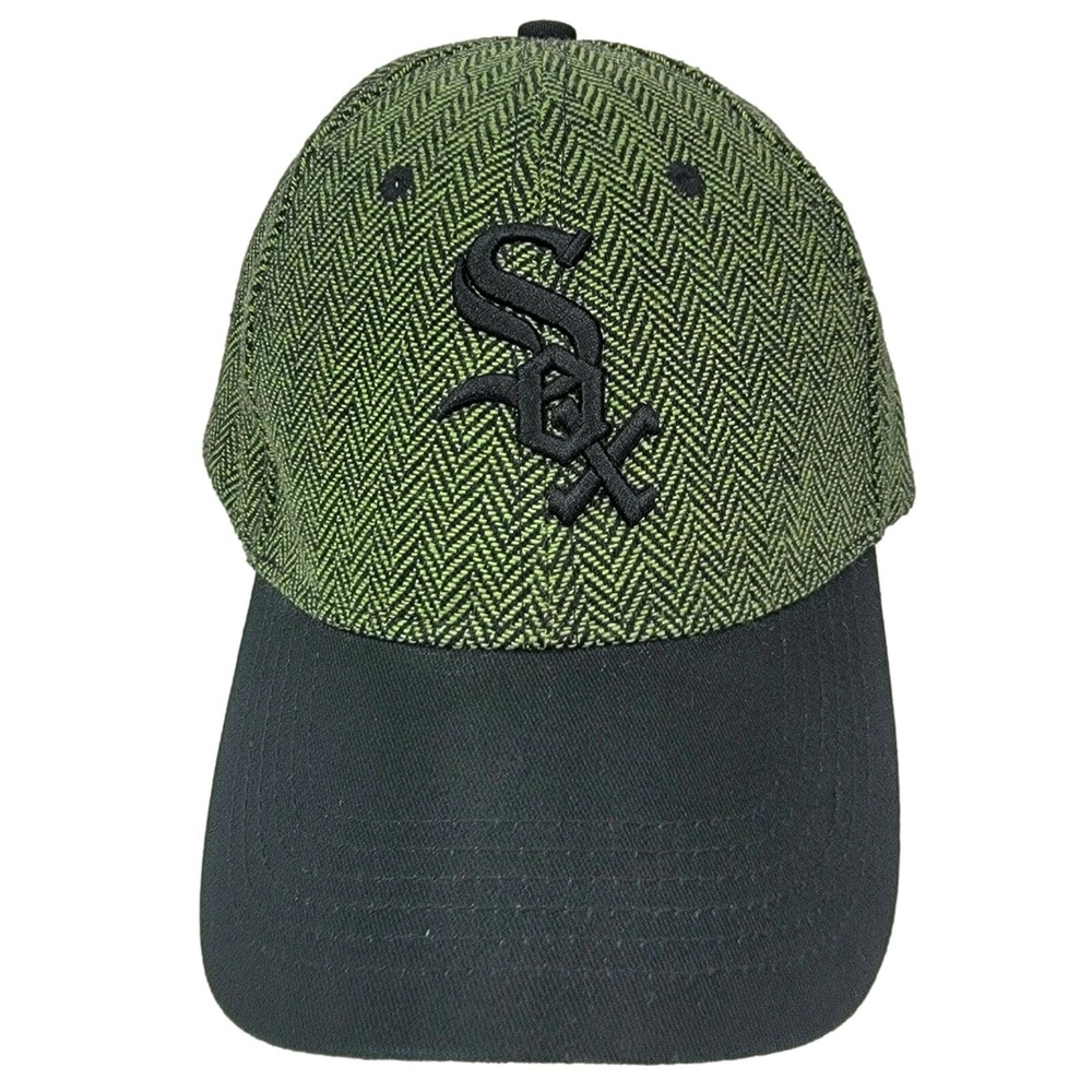 Chicago White Sox Hat OSFA Green Herringbone Chi-Rish Lite Shamrock Cap MLB OSFM